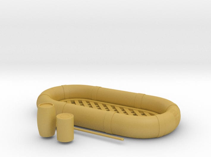 1/29 USN life raft oval set - distefan 3d print