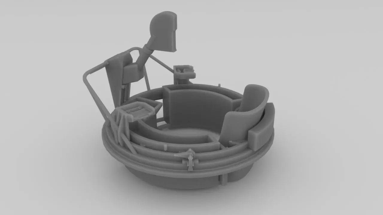 1/29 USN PT Boat 109 Forward Turret MG Mount - distefan 3d print