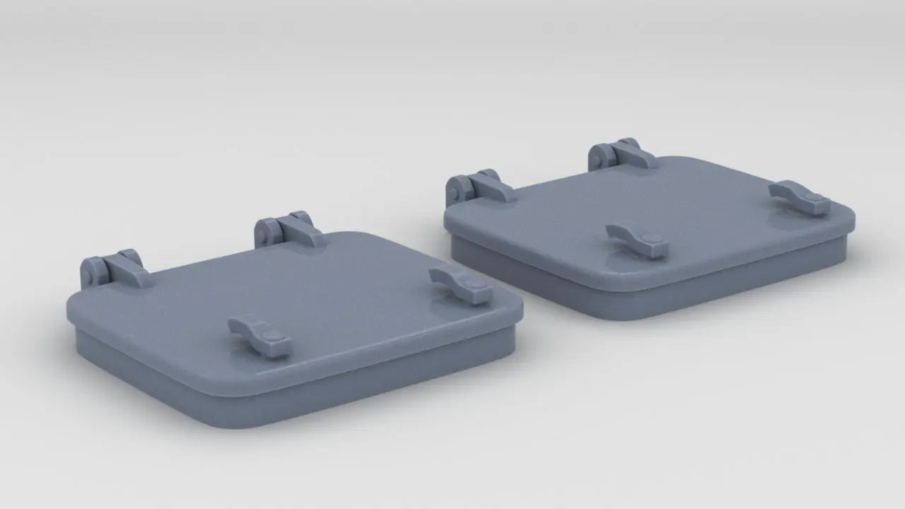 1/30 US PT Boat 109 Deck Hatch Set (2pcs) Resin3Dinteractive