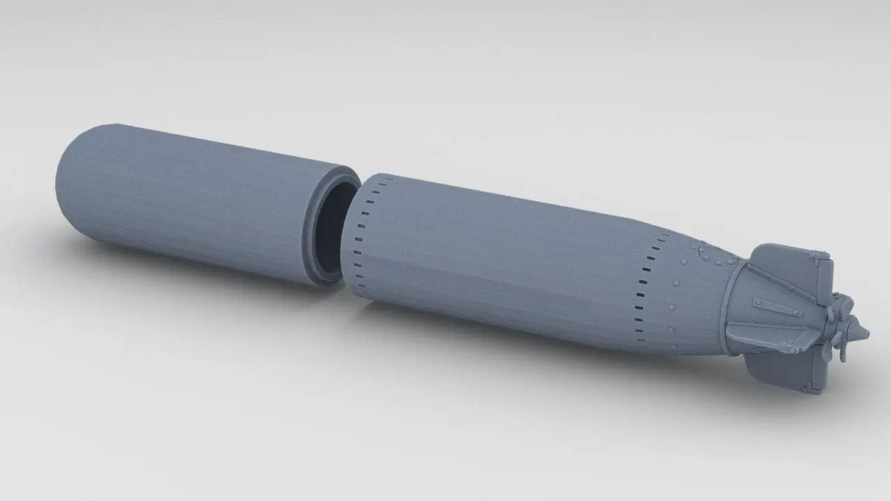 1/30 US PT Boat Mark 13 Torpedo Set - distefan 3d print