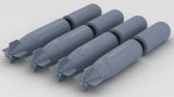 1/30 USN Mk13 Torpedo for PT Boat Set (4pcs)