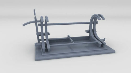 1/30 USN PT Boat Torpedo Roll Off Racks Starboard - distefan 3d print