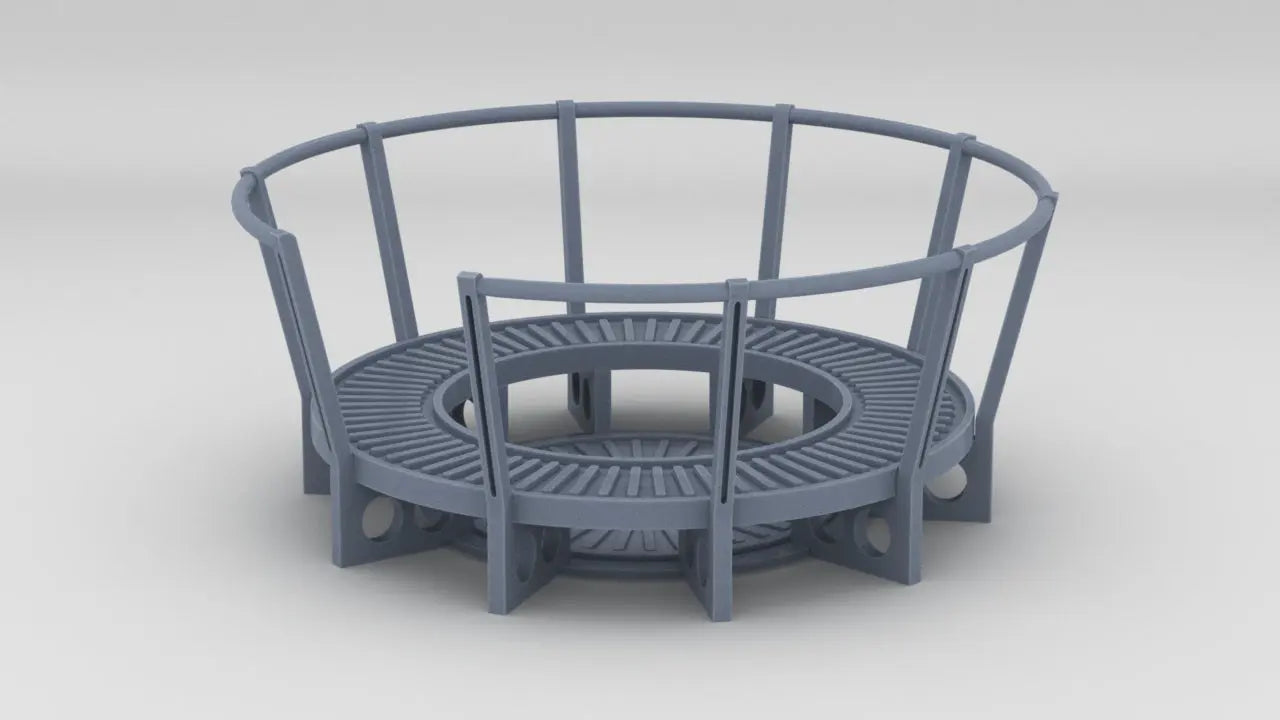 1/30 USN Pedestal for Twin 20mm Oerlikon - distefan 3d print