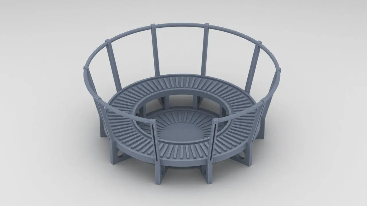 1/30 USN Pedestal for Twin 20mm Oerlikon - distefan 3d print