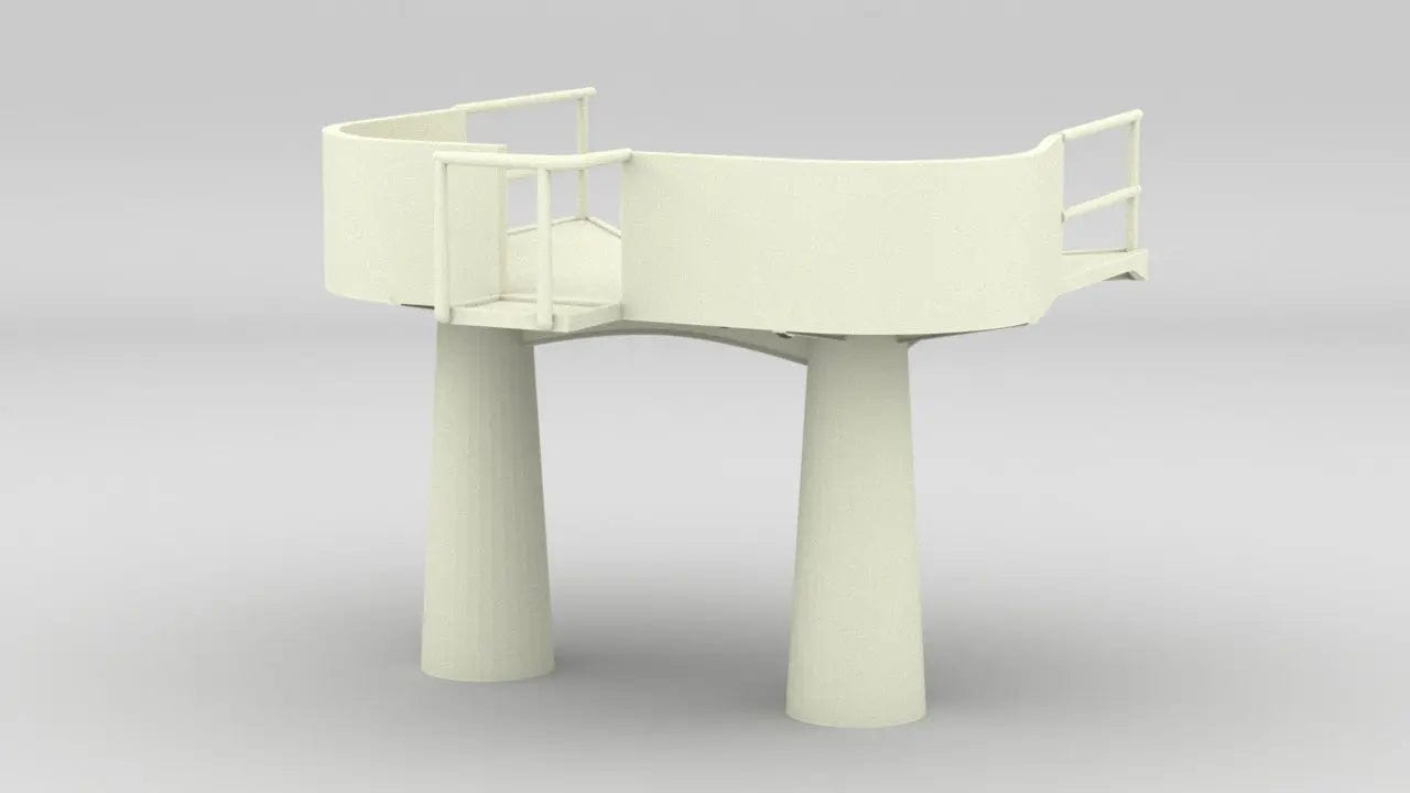 1/30 IJN Akagi Searchlight Platform - distefan 3d print