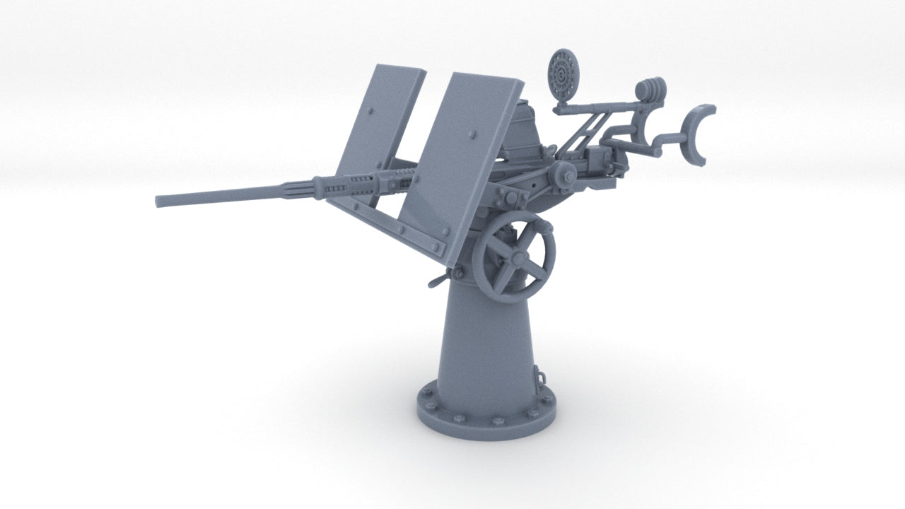 1/30 US 20mm Single Oerlikon Mk4 w. Shield Resin3Dinteractive