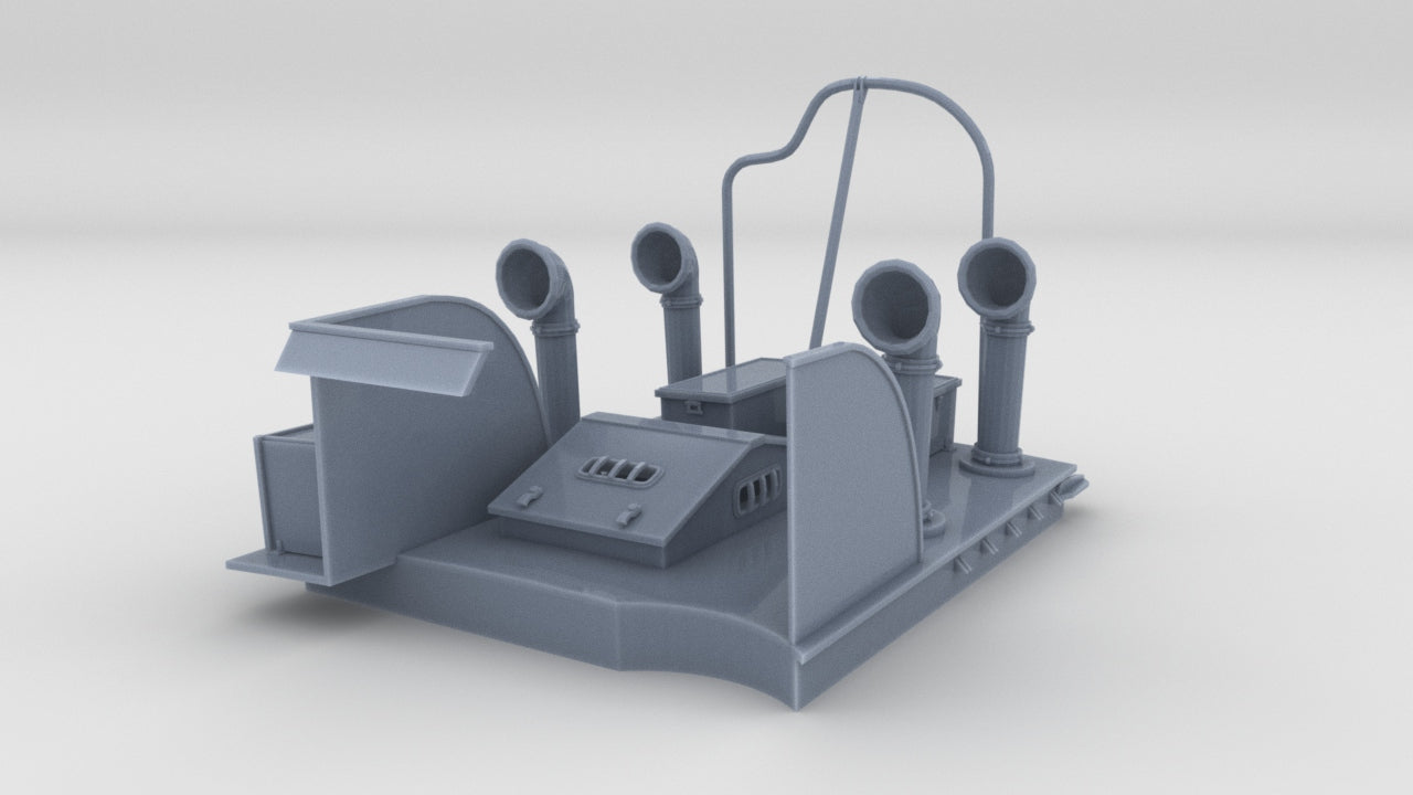 1/30 US PT Boat 109 Engine Room Hatch 3dspro