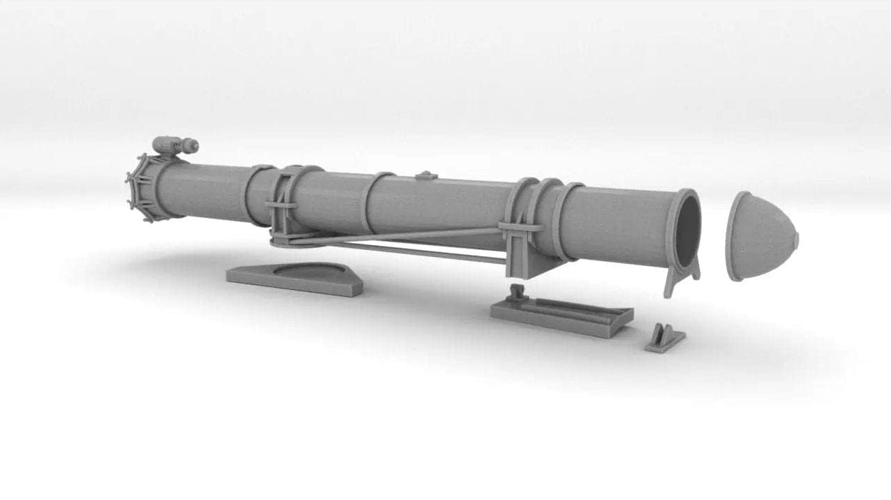 1/30 US PT Boat 109 Torpedo Tube Starboard - distefan 3d print