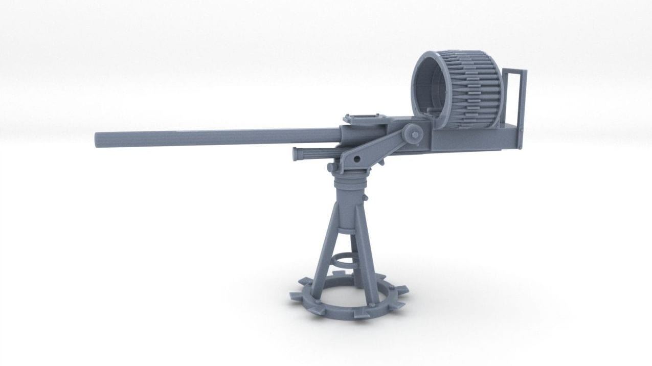 1/30 US PT Boat 37mm Cannon M4 - distefan 3d print