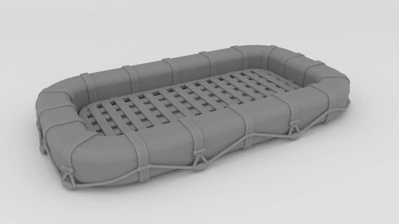 1/30 USN Life Raft Square - distefan 3d print