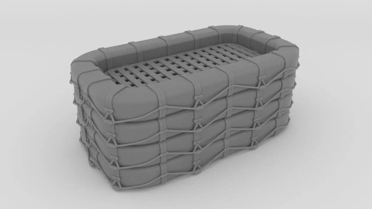 1/30 USN Life Raft Square Stacked - distefan 3d print