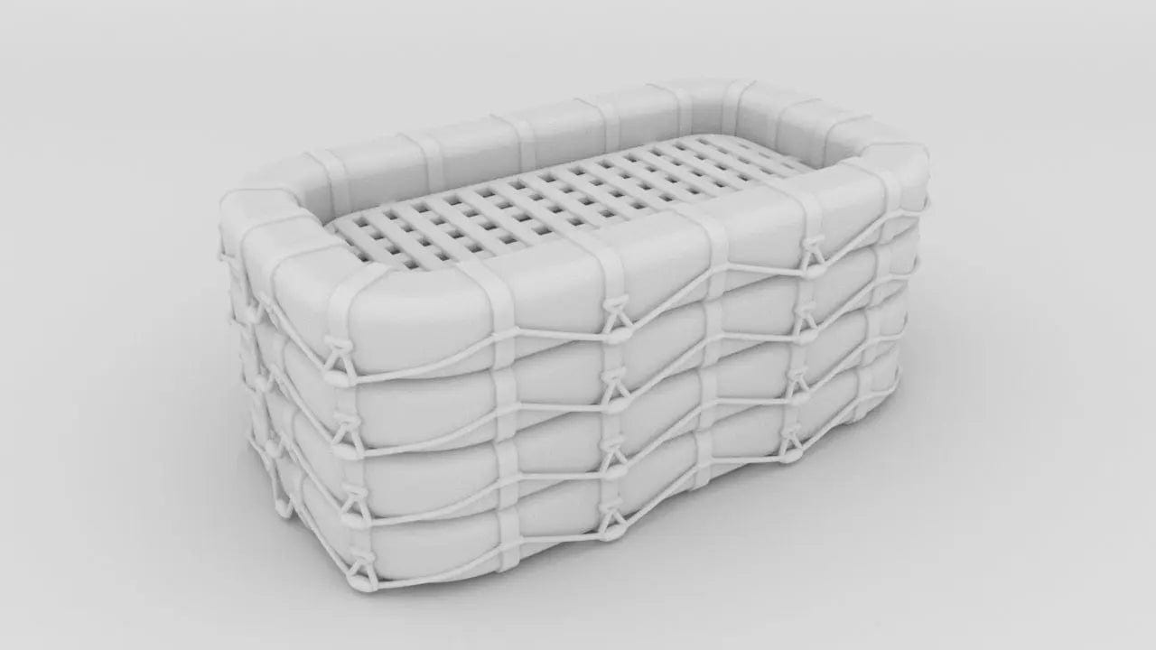 1/30 USN Life Raft Square Stacked - distefan 3d print