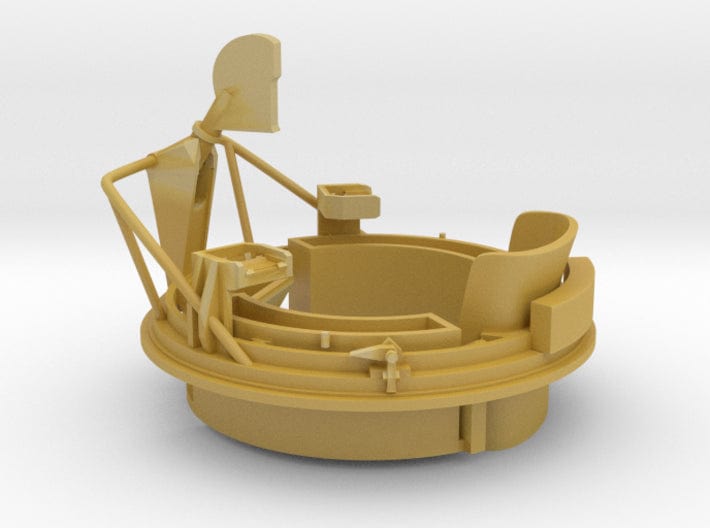 1/30 USN PT Boat 109 Aft Turret Mount - Distefan 3D Print