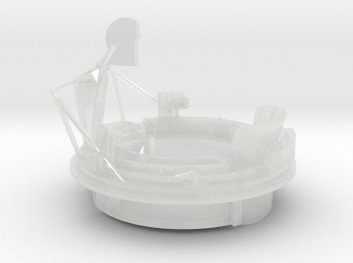 1/30 USN PT Boat 109 Aft Turret Mount - Distefan 3D Print