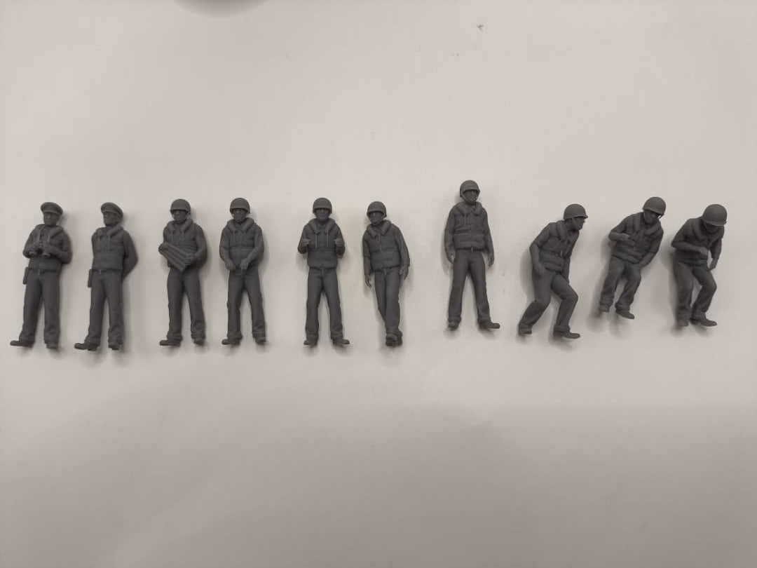 1/30 USN PT Boat 109 Crew Set (10pcs) - distefan 3d print – alternate view