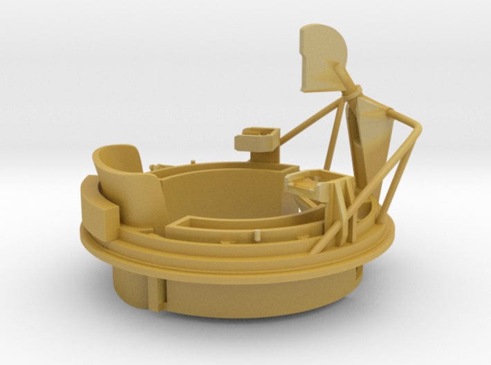 1/30 USN PT Boat 109 Forward Turret Mount - Distefan 3D Print