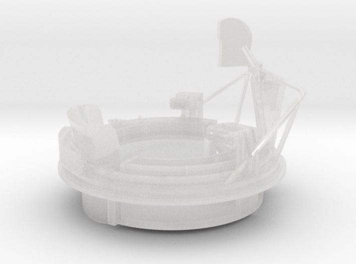 1/30 USN PT Boat 109 Forward Turret Mount - Distefan 3D Print