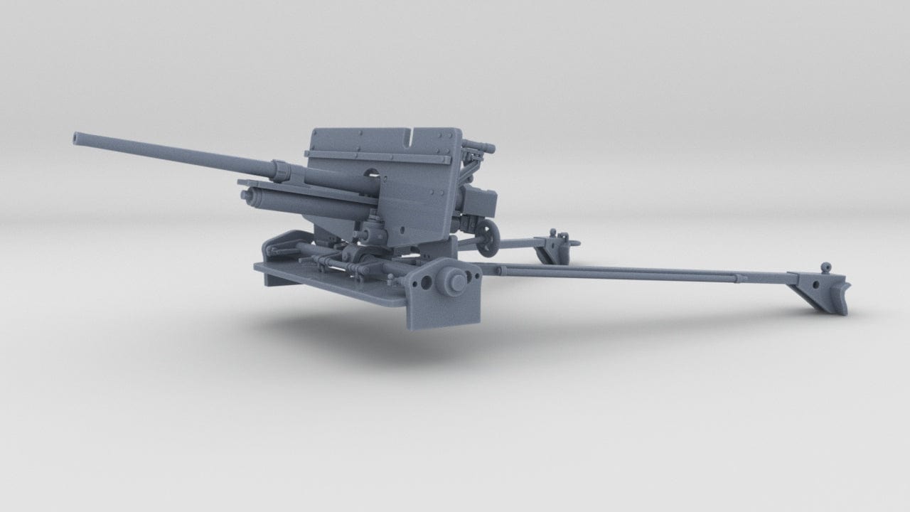 1/30 USN PT Boat 109 M3 37mm Anti-Tank Gun Elevated - distefan 3d print