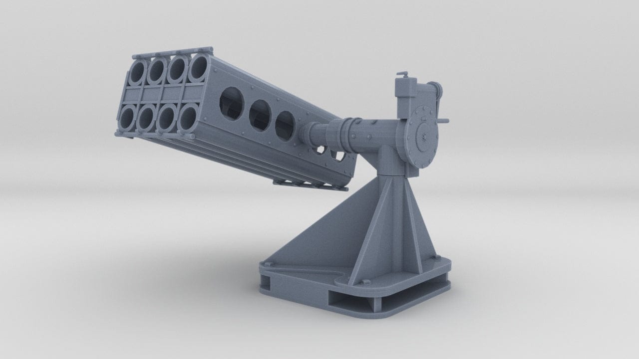 1/30 USN PT Boat Rocket Launchers Port - distefan 3d print