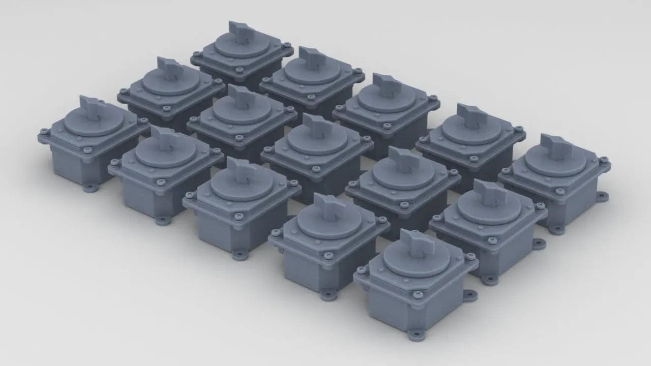 1/30 USN Rotary Selector Switch Set (15pcs) - distefan 3d print