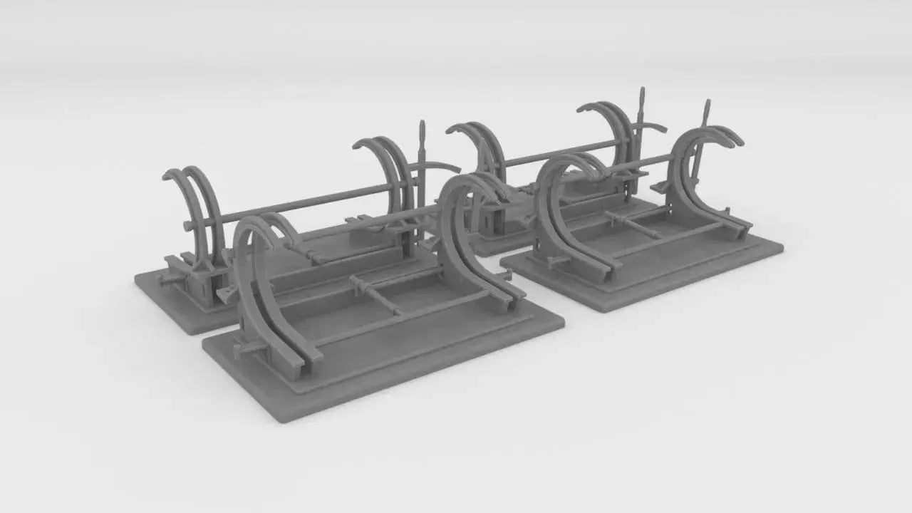 1/30 USN Torpedo Roll Off Racks Set - distefan 3d print