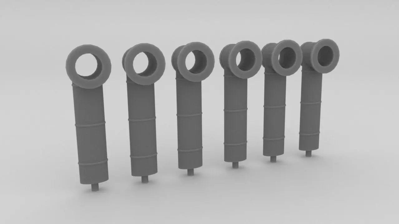 1/30 USS PT 328 - Mufflers Set - distefan 3d print