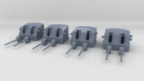 1/300 USN 5"/38 Cal. Mk.12 Twin Mount Set (4pcs)