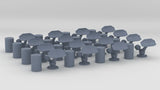1/300 USN K-Gun w/ 300lb Depth Charge Set (16pcs)