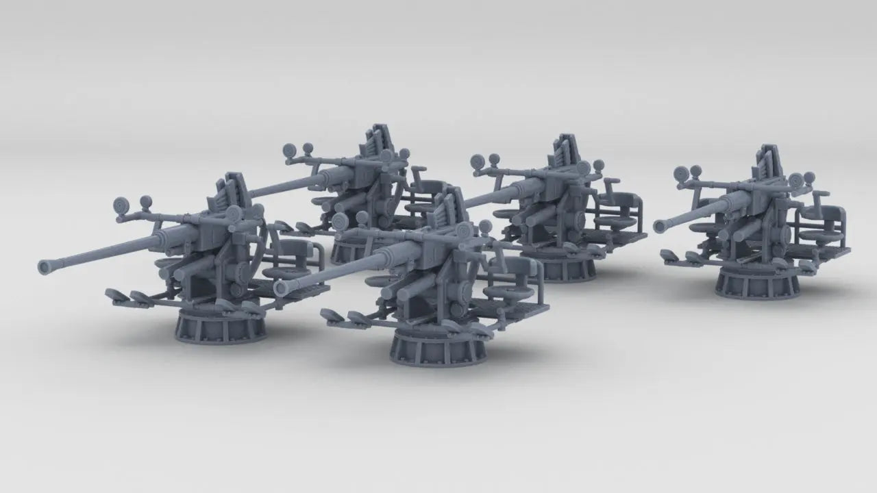 1/300 USN Single 40mm Bofors Set (5pcs) Resin3Dinteractive