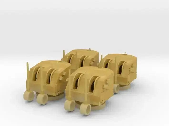 1/300 USN 5"/38 cal. Mk.12 twin mounts set 4pcs - distefan 3d print