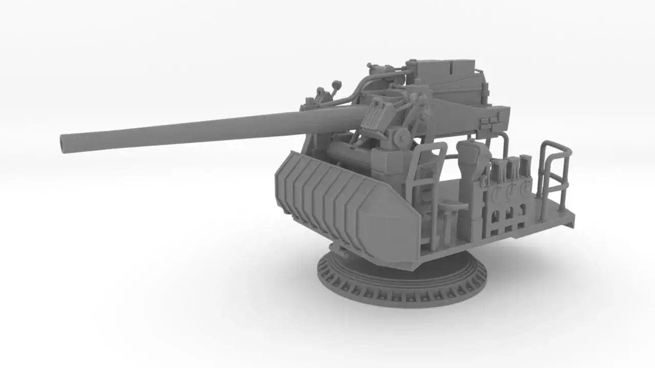 1/300 USN Single 5-inch (127 mm) 38 Cal. Gun - distefan 3d print