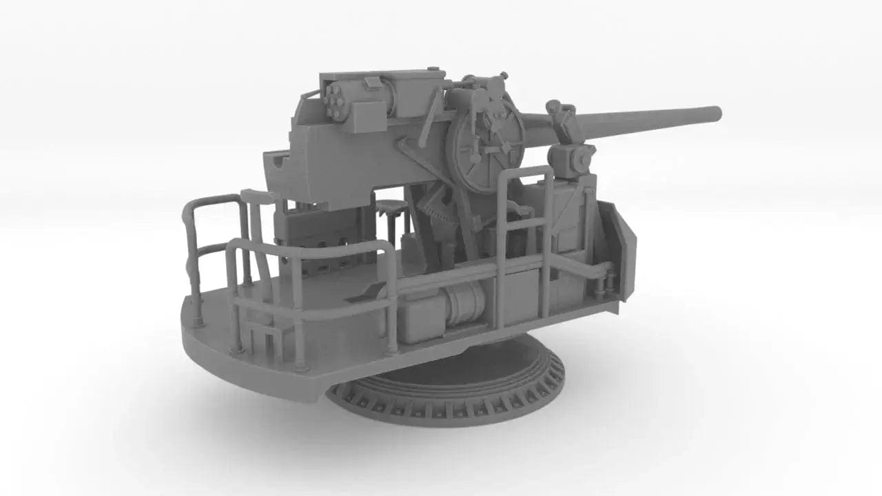 1/300 USN Single 5-inch (127 mm) 38 Cal. Gun - distefan 3d print