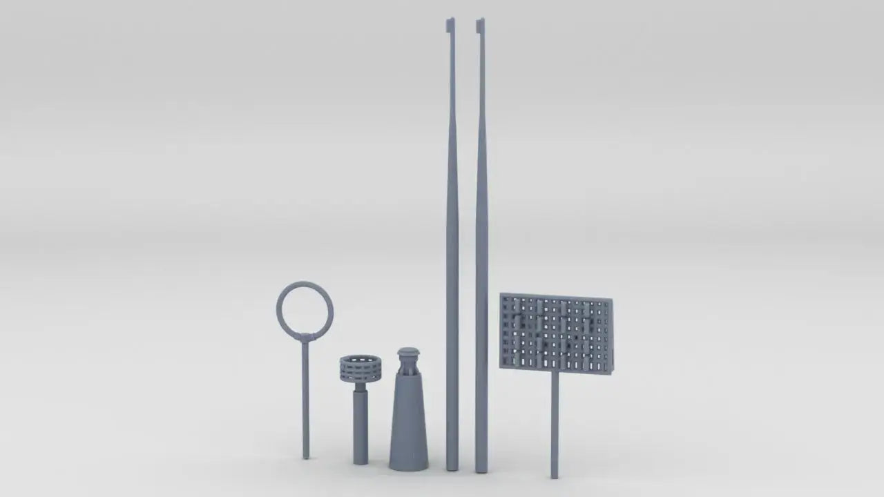 1/32 DKM U-Boot IXC U-505 Conning Tower Details Set Protosoon