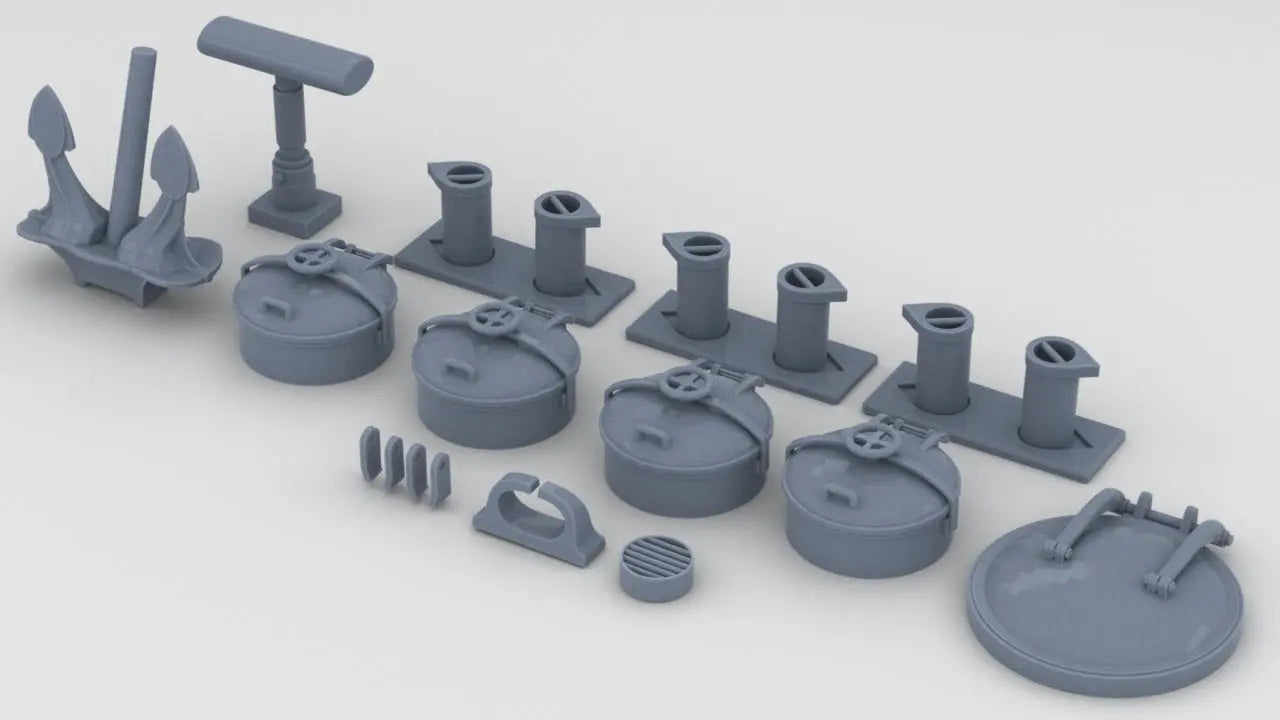 1/32 DKM U-Boot VIIC/41 Bow Kit - distefan 3d print