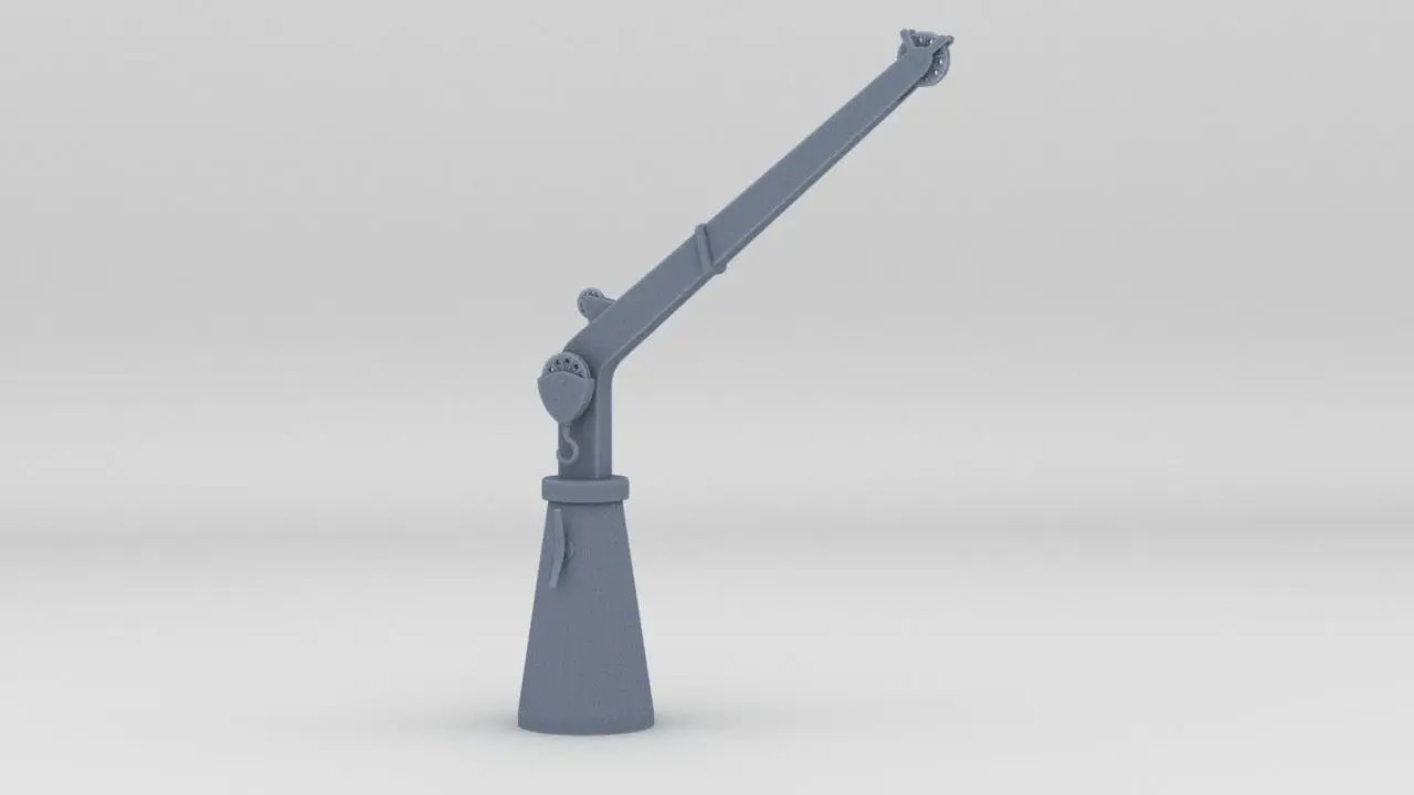 1/32 IJN Type 93 Long Lance Torpedo Crane - distefan 3d print