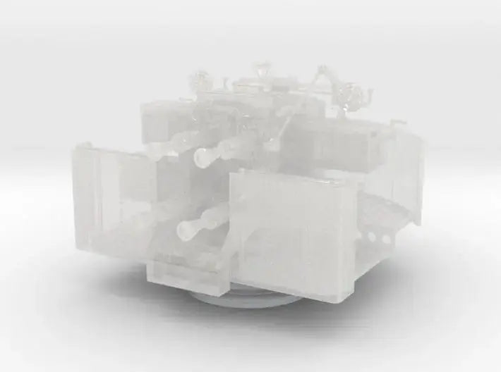 1/32 RN QF 2-pounder (40mm) quadruple naval mount - distefan 3d print