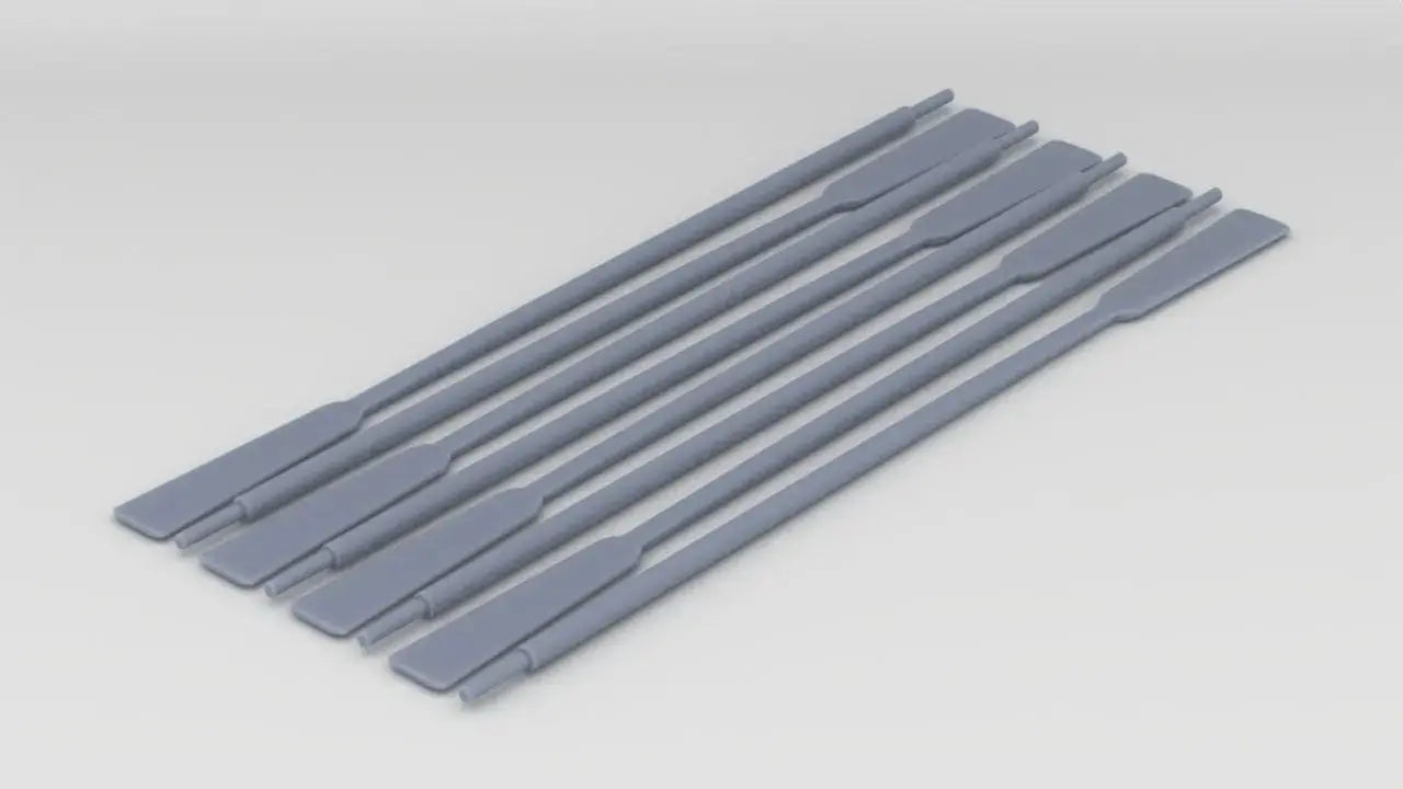 1/32 US 26ft Monomoy Surf Boat Paddles 12" Set (8pcs) - distefan 3d print