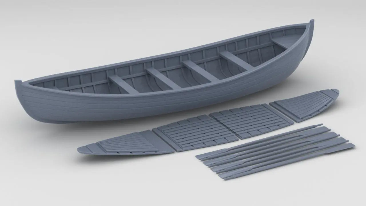 1/32 USLSS 26' Monomoy Pulling Surf Boat Set - distefan 3d print