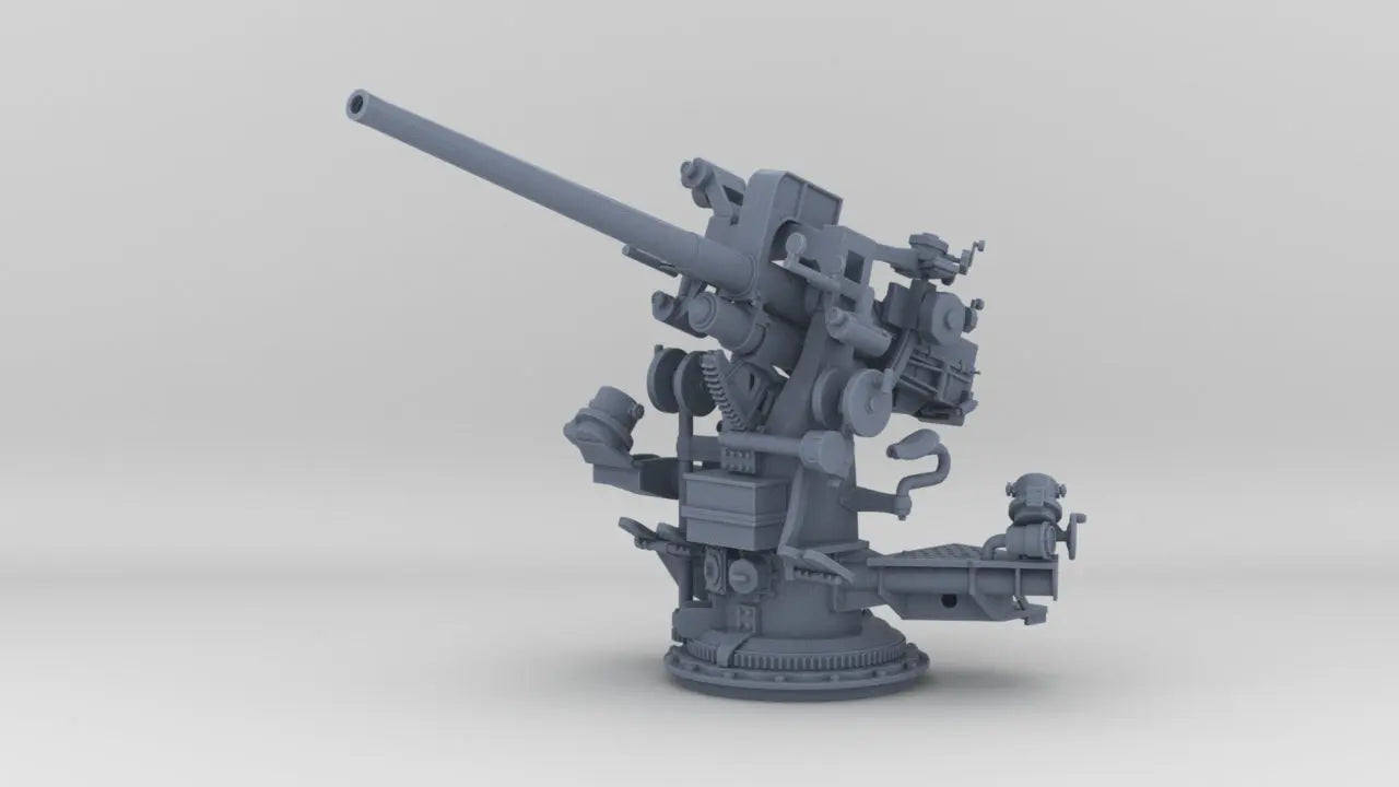 1/32 USN 3 inch 50 [7.62 Cm] Deck Gun Elevated - distefan 3d print