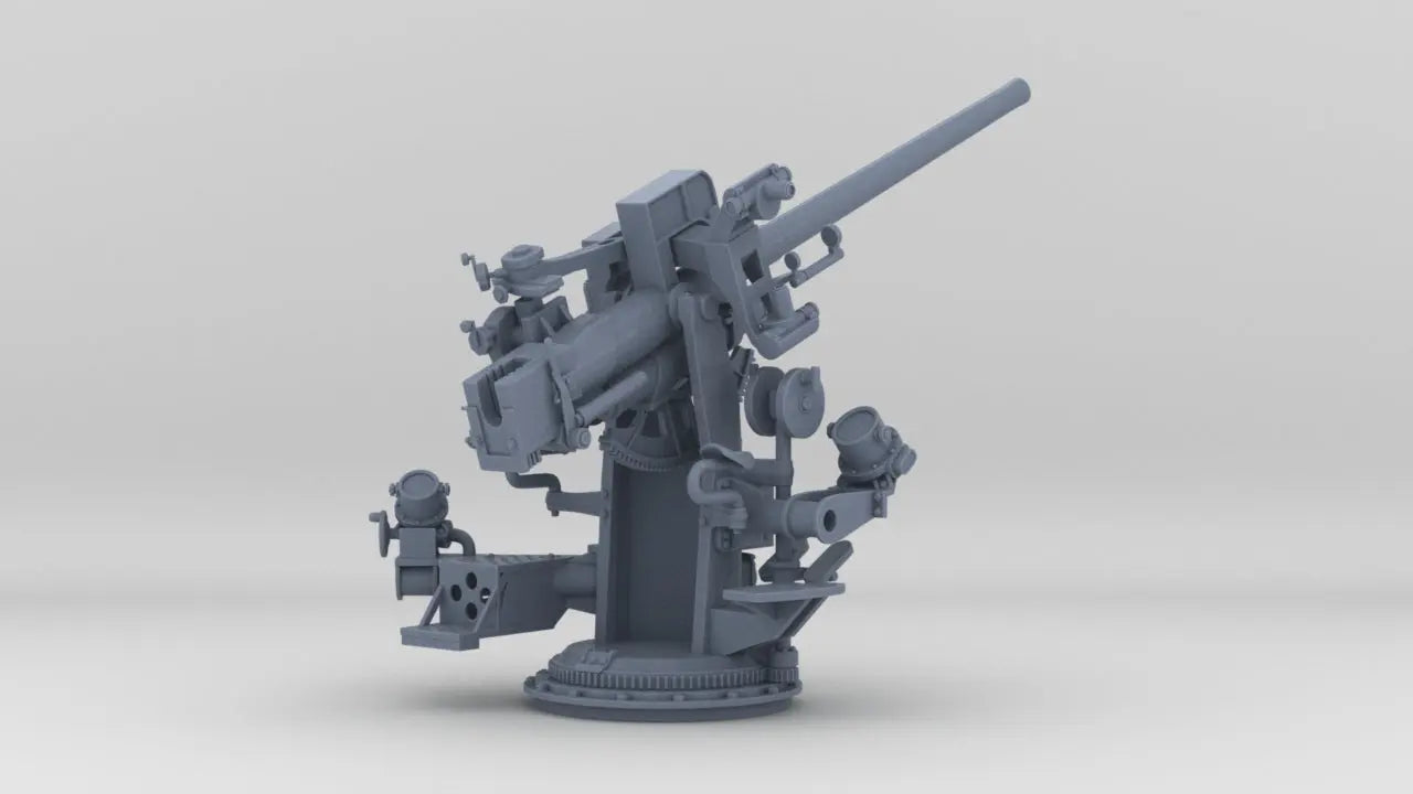 1/32 USN 3 inch 50 [7.62 Cm] Deck Gun Elevated - distefan 3d print