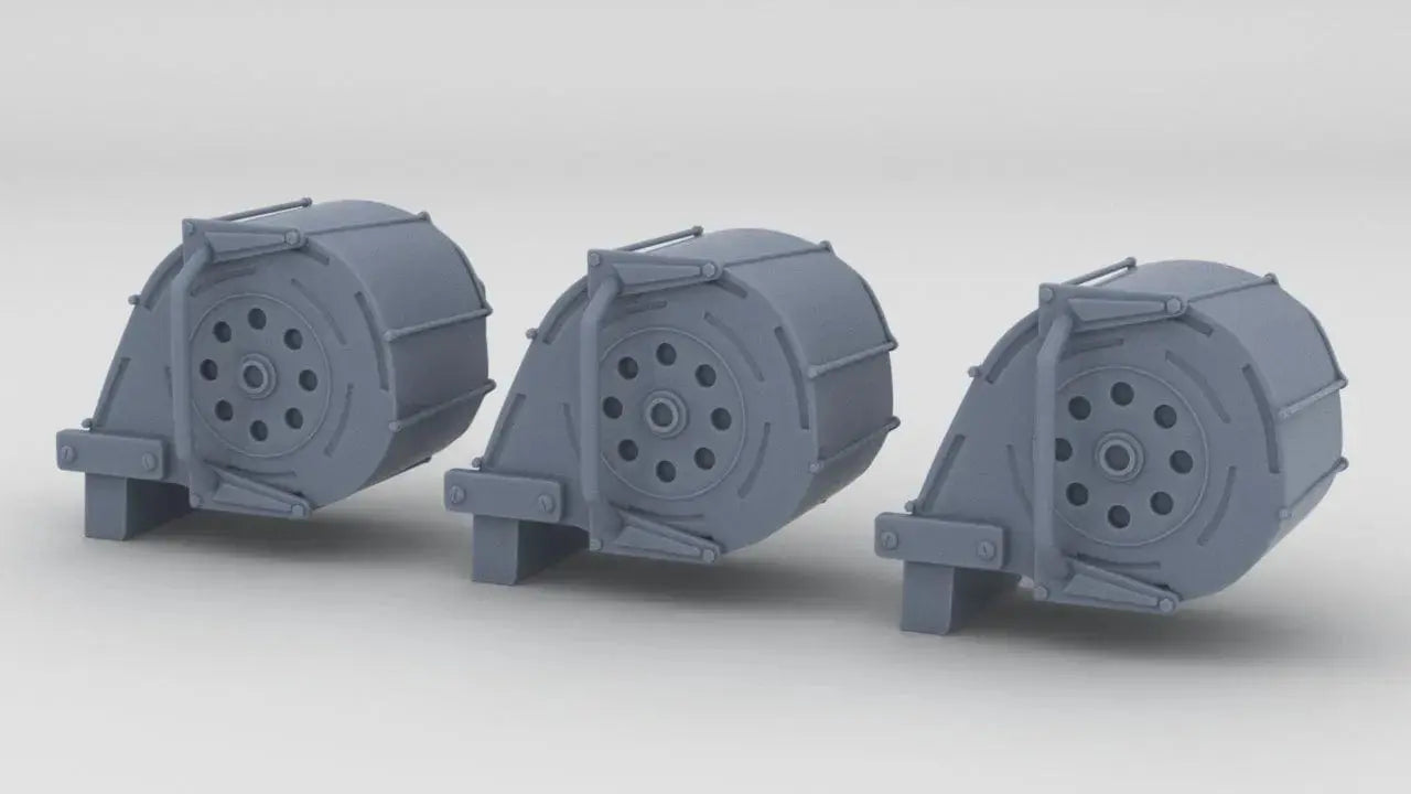 1/32 USN Oerlikon 20mm Ammo Magazine Set (3pcs) - distefan 3d print