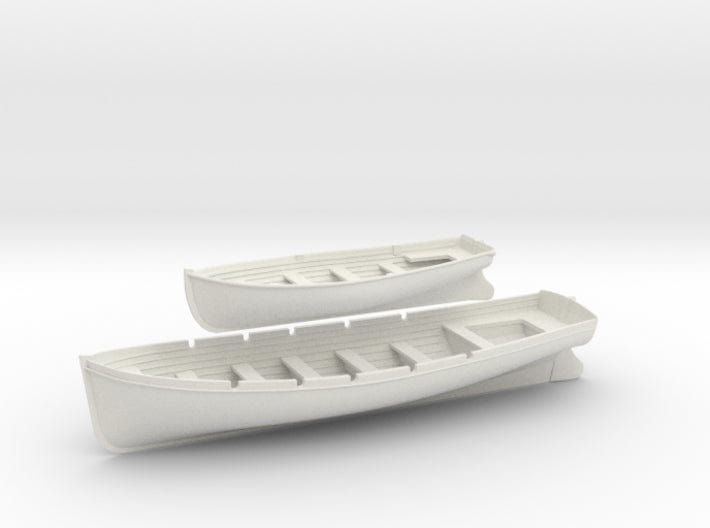 1/32 DKM 8m & 6m long boats set - distefan 3d print