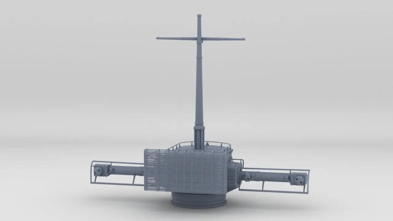 1/32 DKM Bismarck 10.5m Rangefinder w/ FuMO 23 Radar (Aft) - distefan 3d print