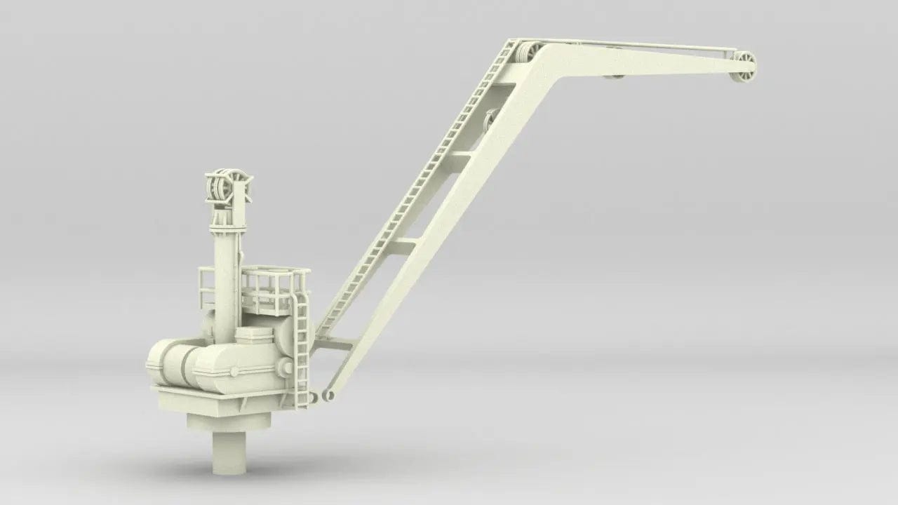 1/32 DKM Prinz Eugen Seaplane Crane Set - distefan 3d print
