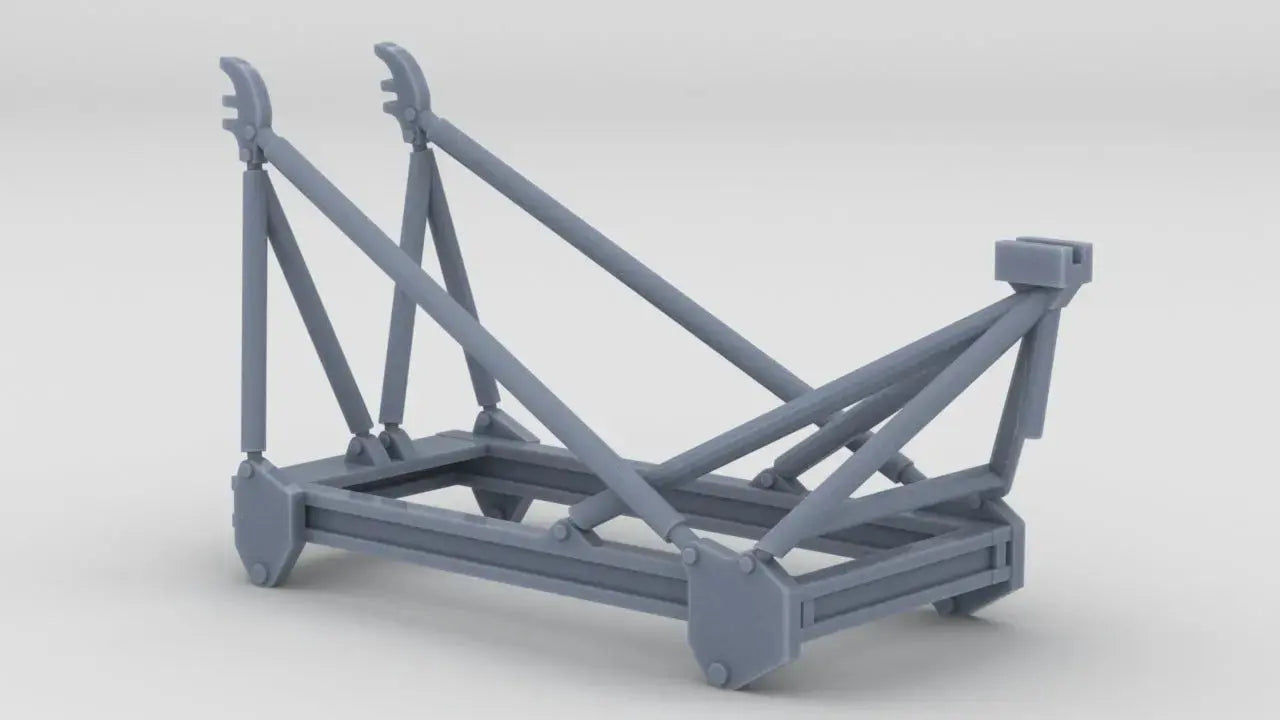 1/32 DKM Scharnhorst Turret Catapult Cradle - distefan 3d print