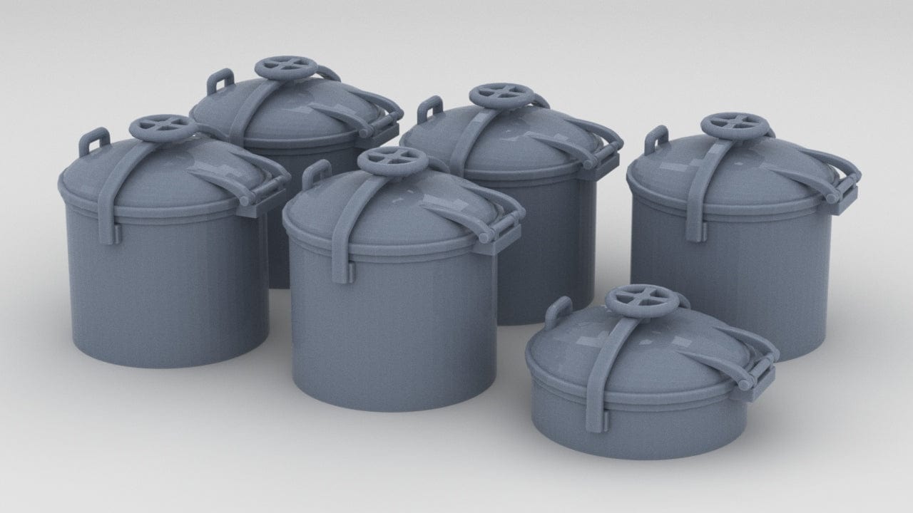 1/32 DKM U-Boot IXC U-505 Conning Tower Hatches Set (5pcs) - distefan 3d print