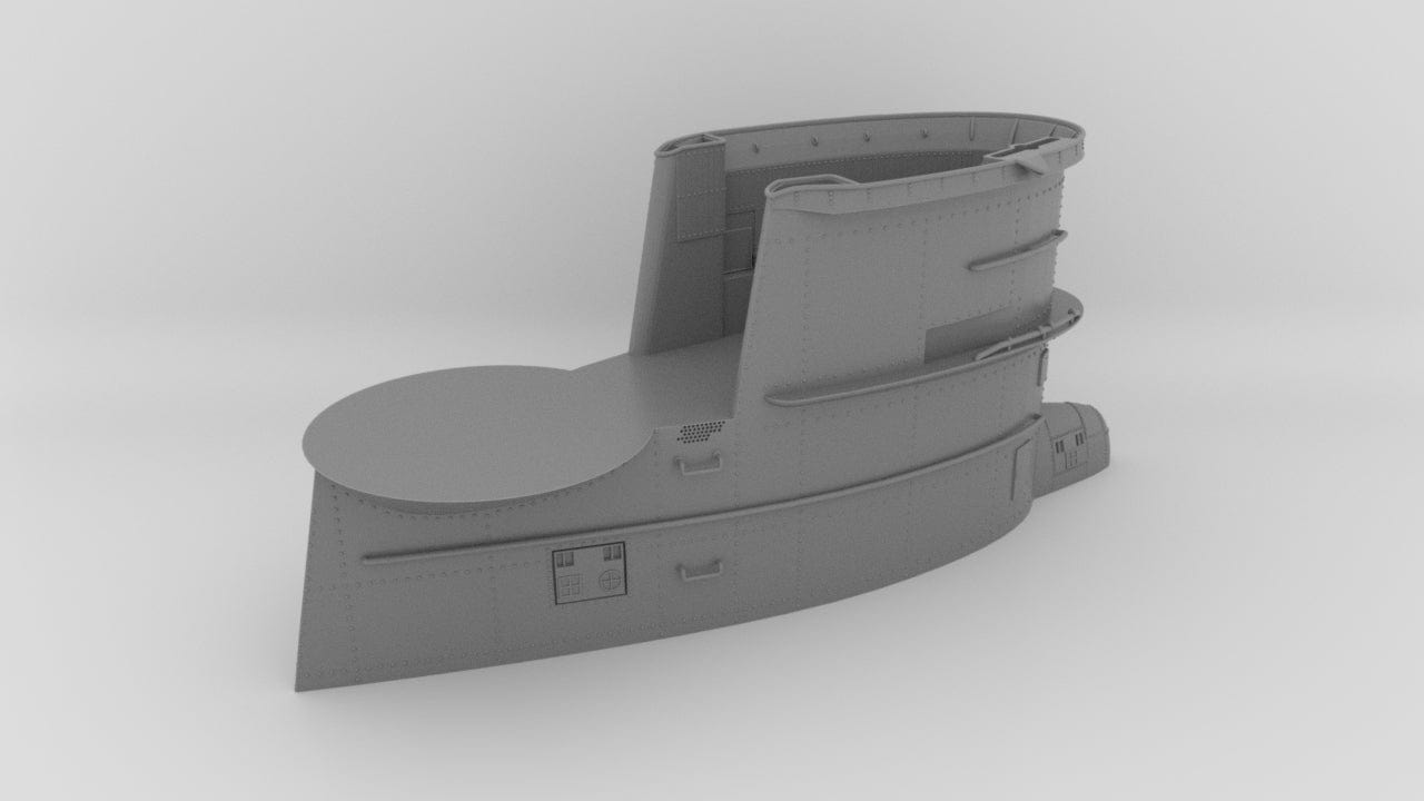 1/32 DKM U-Boot VII/C Conning Tower - distefan 3d print