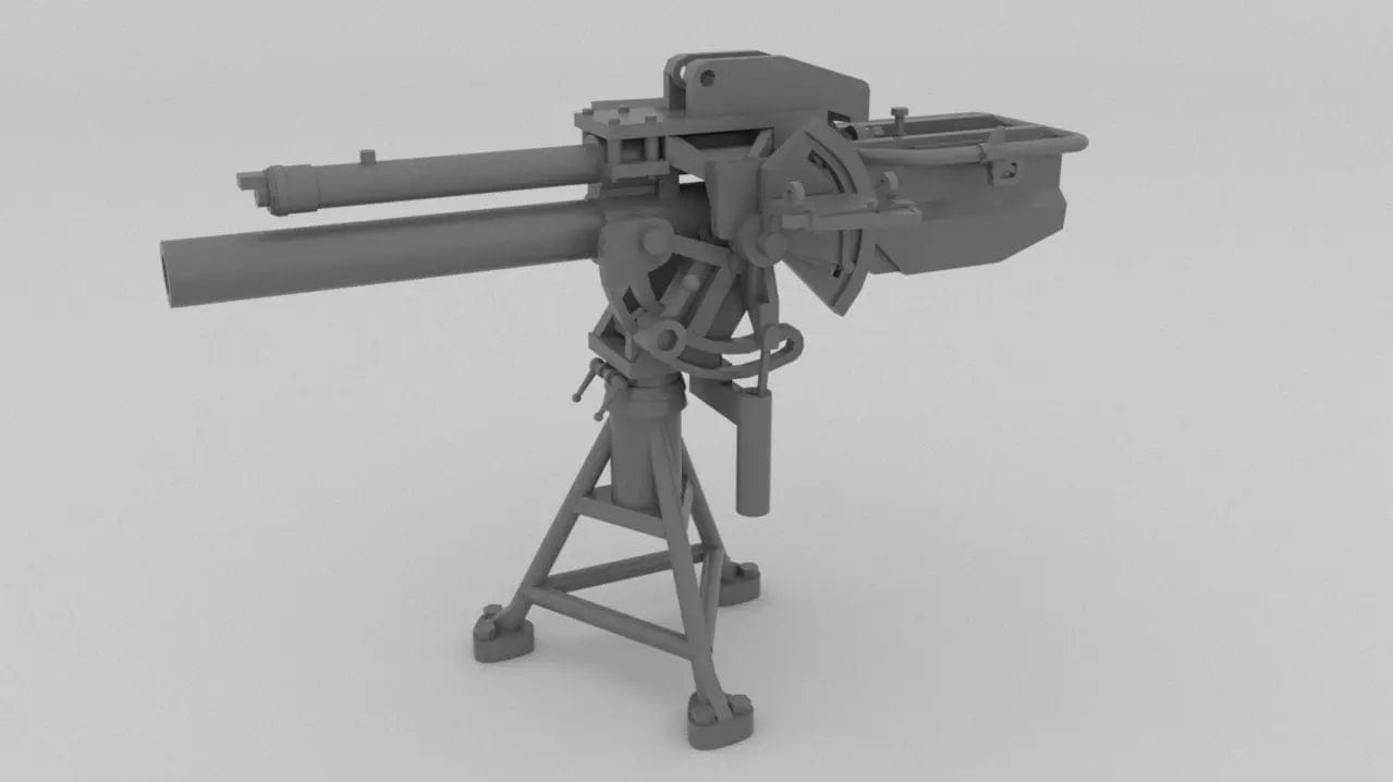 1/32 US 81mm Mortar & M2HB - distefan 3d print