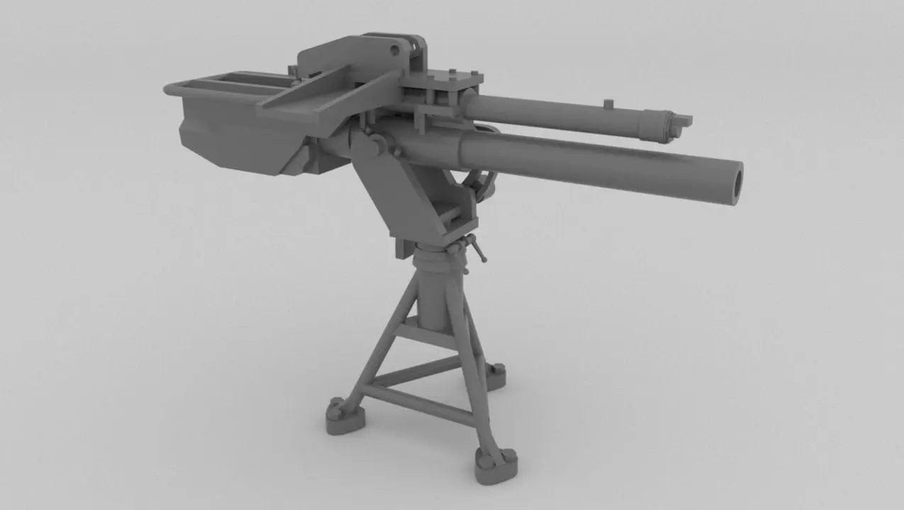 1/32 US 81mm Mortar & M2HB - distefan 3d print