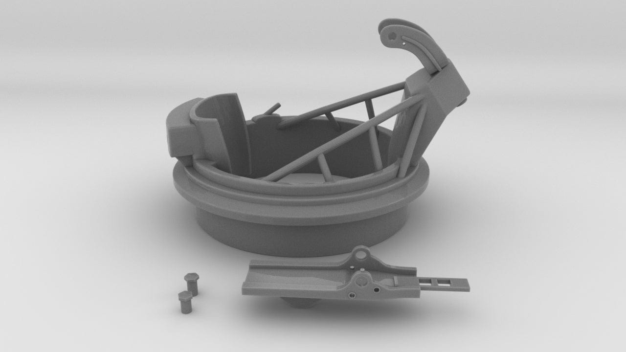 1/32 US PT Boat 20mm Mount Mk-12 MOD1 w/o 20mm Oerlikon - distefan 3d print